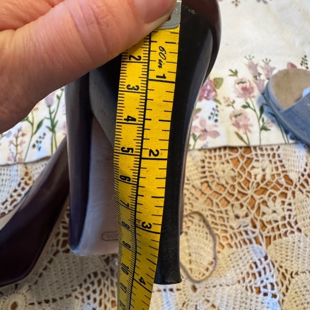 Coach Womens Shoes Leather Made in Italy Italian Gennie Heels Pumps Size 10 - Picture 13 of 13